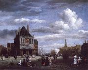 Jacob van Ruisdael The Dam with the weigh house at Amsterdam oil painting picture wholesale